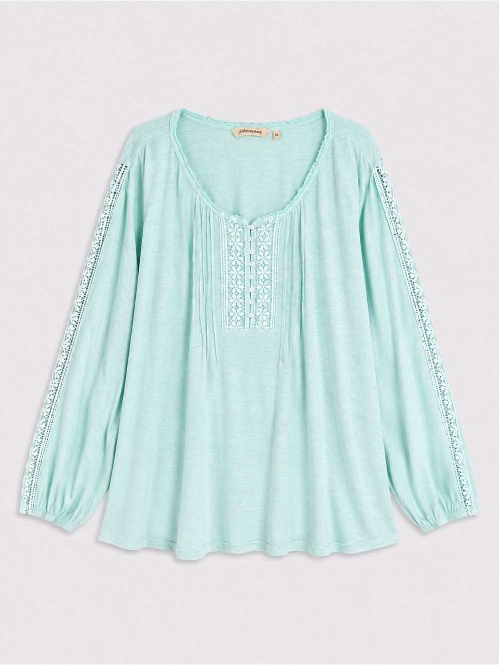 Soft Surroundings Crochet Blouse Large Romantic Feminine Fairy Bohemian Lace‎